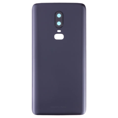 For OnePlus 6 Battery Back Cover with Camera Lens - Matte Black