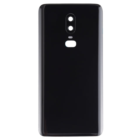 For OnePlus 6 Battery Back Cover with Camera Lens - Glossy Black