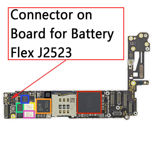 thumbnail image 2 of Lot Of OEM Battery Connector Inner FPC Boards For IPhone 6, 6s, 7, 8, Plus, X, XS, Max, XR – Generic Black 2 of 2