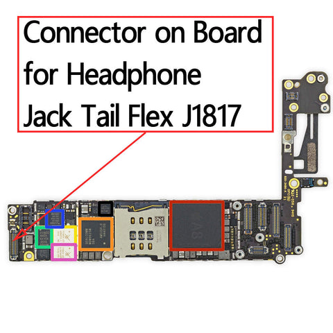 OEM 36pin Earphone Jack FPC Connector on Board for iPhone 6