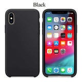 Slim Soft Liquid Silicone Case Black for iPhone XS Max | myFixParts.com