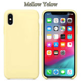 Slim Soft Liquid Silicone Case Mellow Yellow for iPhone XS Max | myFixParts.com