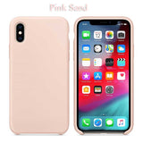 Slim Soft Liquid Silicone Case Pink Sand for iPhone XS Max | myFixParts.com