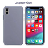 Slim Soft Liquid Silicone Case Lavender Gray for IPhone XS | myFixParts.com
