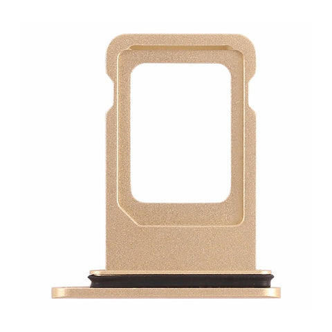 OEM Double SIM Tray with Rubber Ring for iPhone XR -Gold