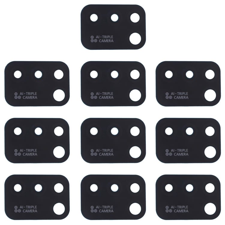 For Infinix Hot 10 Lite X657B Back Camera Lens - 10 Pcs
