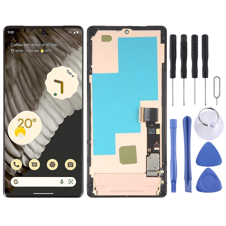 Google Pixel 7 Pro LCD Screen Digitizer Assembly with Bezel