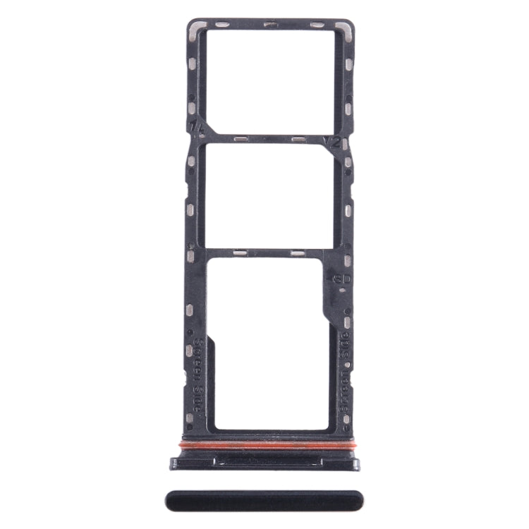 For Infinix Hot 10i X659B SIM Card Tray - Black