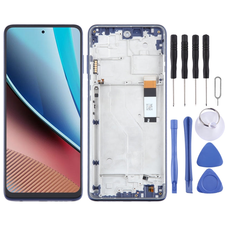 For Motorola Moto G Stylus 4G 2023 LCD Screen Digitizer Assembly with Frame