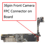 OEM 36pin Front Camera FPC Connector on Board for iPhone 8 8Plus