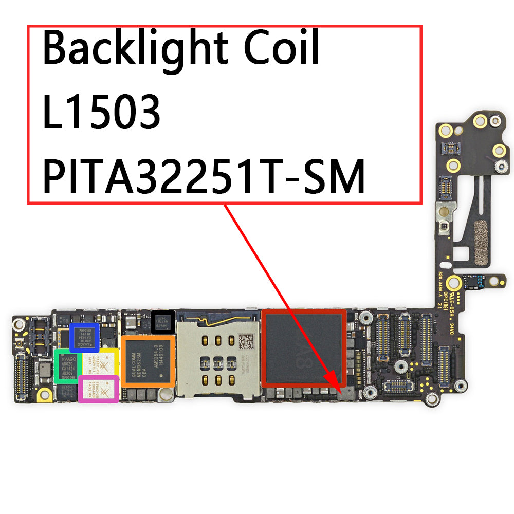 OEM Backlight Coil IC L1503 PITA32251T-SM for iPhone 6 6P