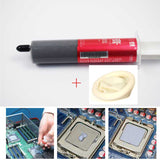 Silicone Grease Syringe Thermal Paste + Rubber Finger Cots for CPU IC Chip