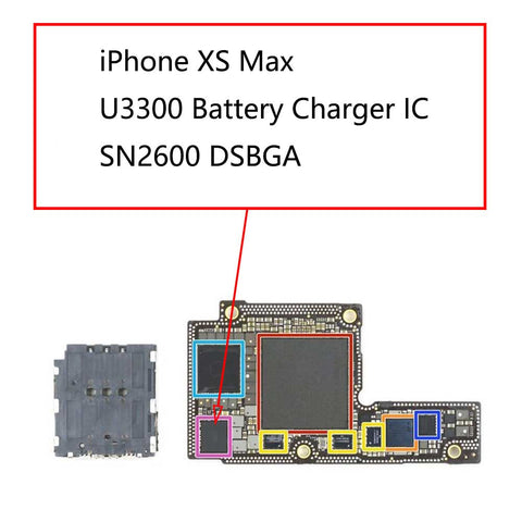 iPhone XS Max U3300 Battery Charger IC SN2600B2 | myFixParts.com