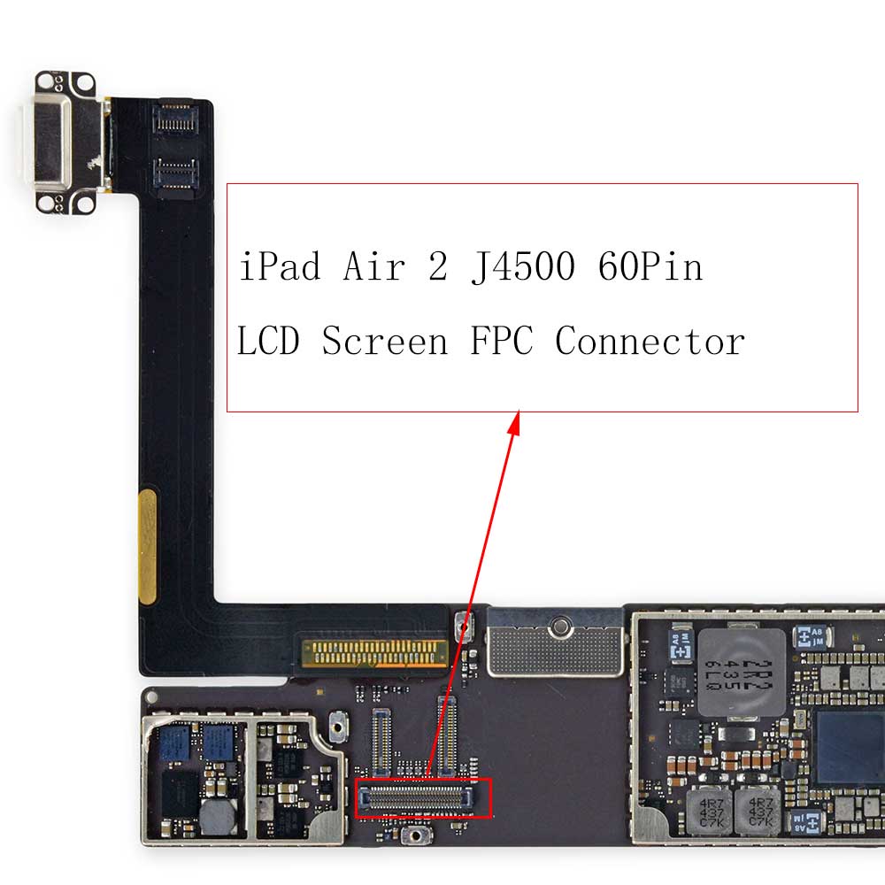 iPad Air 2 60pin LCD Screen FPC Connector on Board