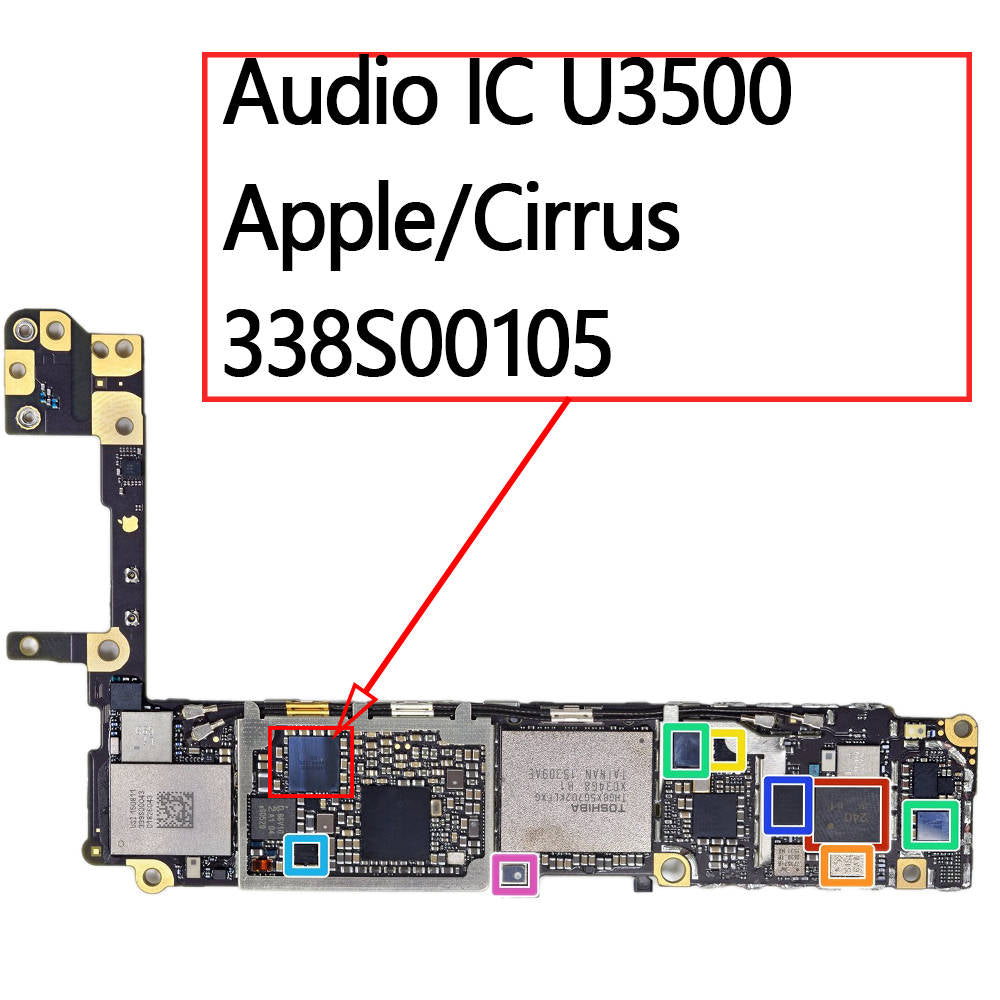 OEM Audio IC U3500 Cirrus 338S00105 for iPhone 6S / 6S Plus