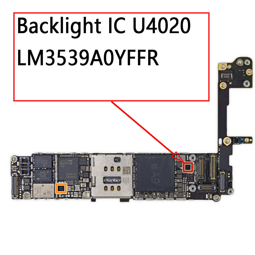 OEM 16Pin Backlight IC U4020 LM3539A0YFFR for iPhone 6S / 6S Plus