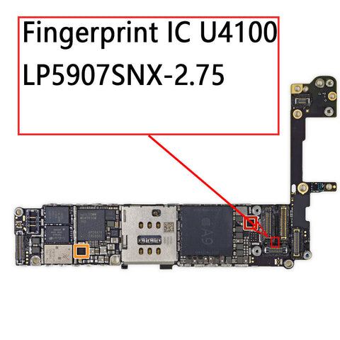 OEM 5Pin Fingerprint IC U4100 LP5907SNX-2.75 for iPhone 6S / 6S Plus