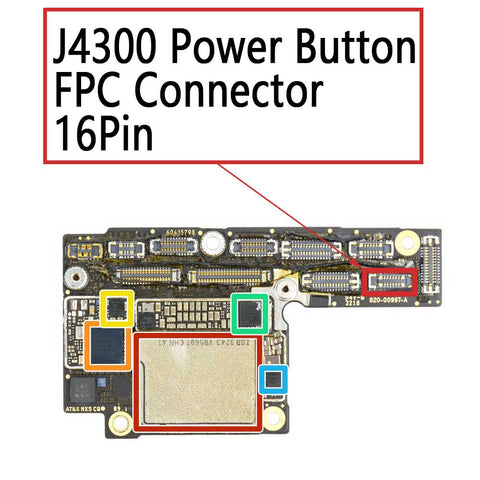 iPhone Xs XS Max Power Button FPC Connector | myFixParts.com