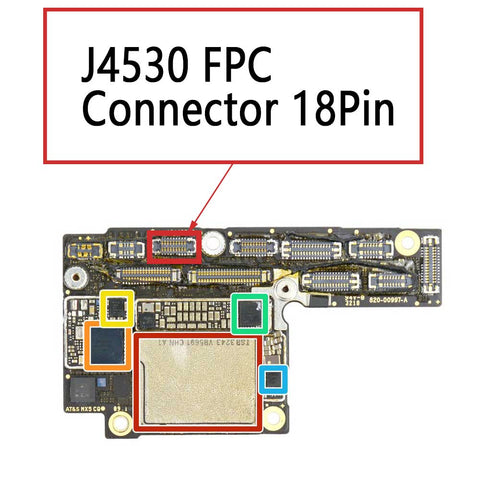 iPhone Xs XS Max J4530 FPC Connector 18Pin | myFixParts.com
