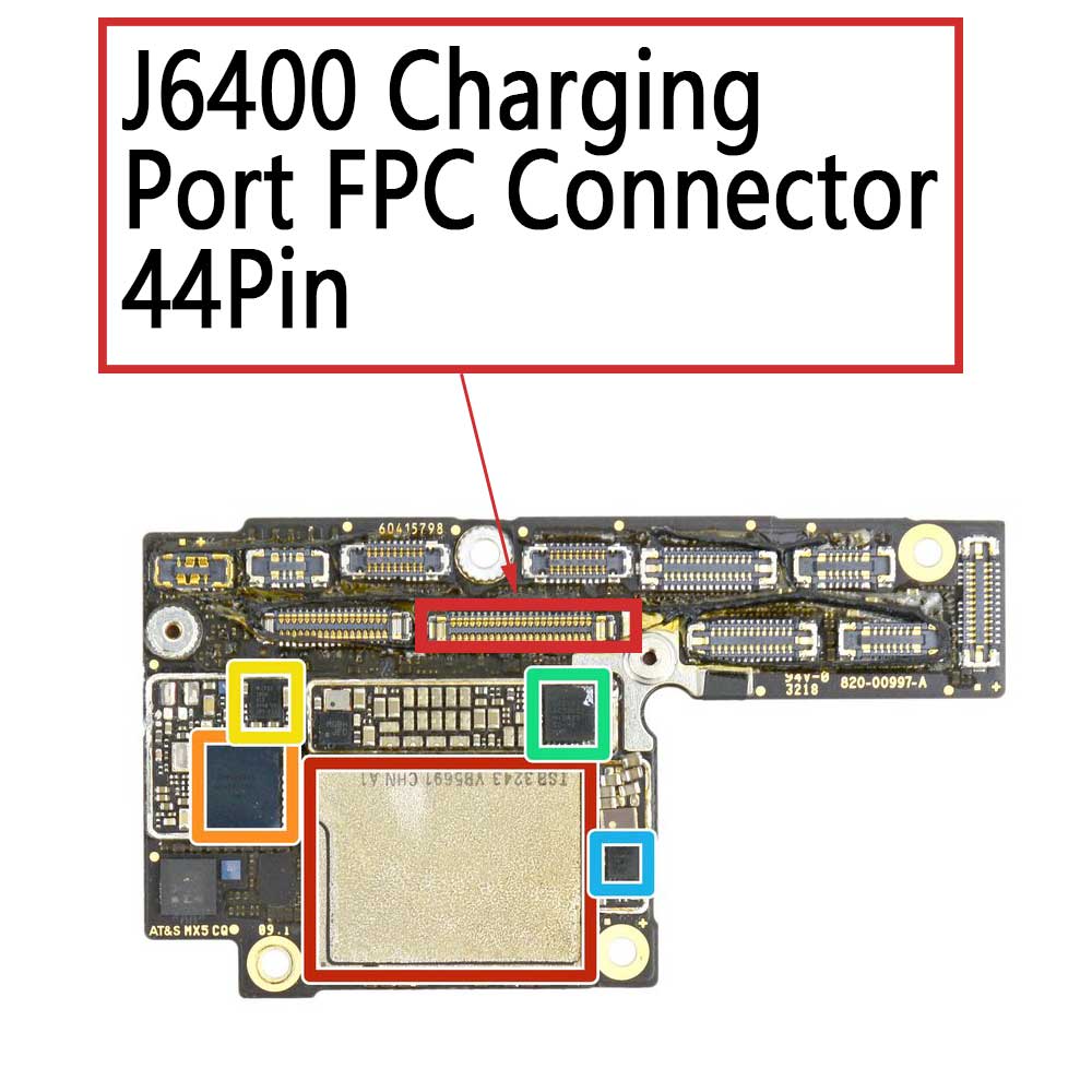 iPhone XS / XS Max Charging Port FPC Connector 44Pin | myFixParts.com