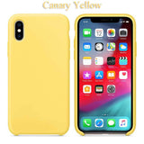 Slim Soft Liquid Silicone Case Canary Yellow for iPhone XS Max | myFixParts.com