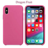 Slim Soft Liquid Silicone Case Dragon Fruit for iPhone XS Max | myFixParts.com