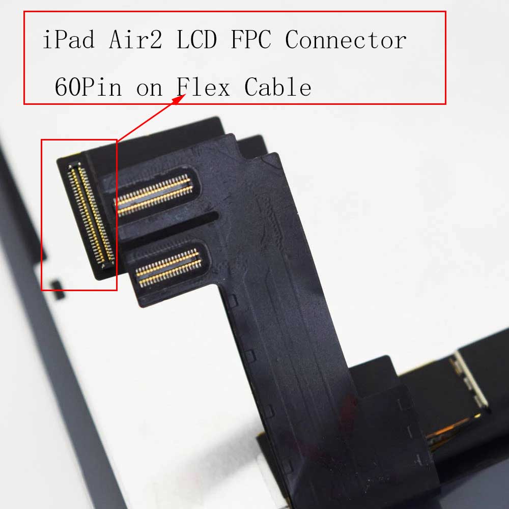 iPad Air LCD FPC Connector 60Pin on Flex Cable | myFixParts.com