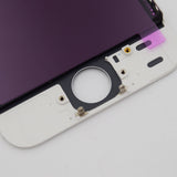 Aftermarket LCD Screen and Digitizer Assembly with Bezel for iPhone 5S -White
