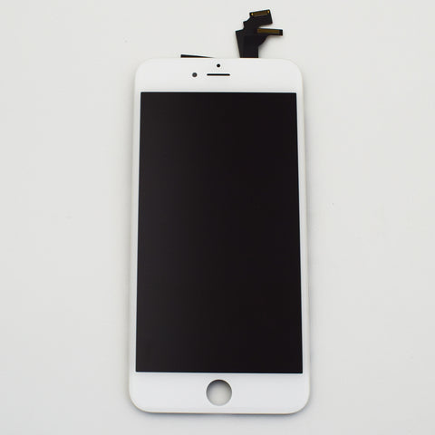 Aftermarket LCD Screen and Digitizer Assembly with Bezel for iPhone 6 Plus-White
