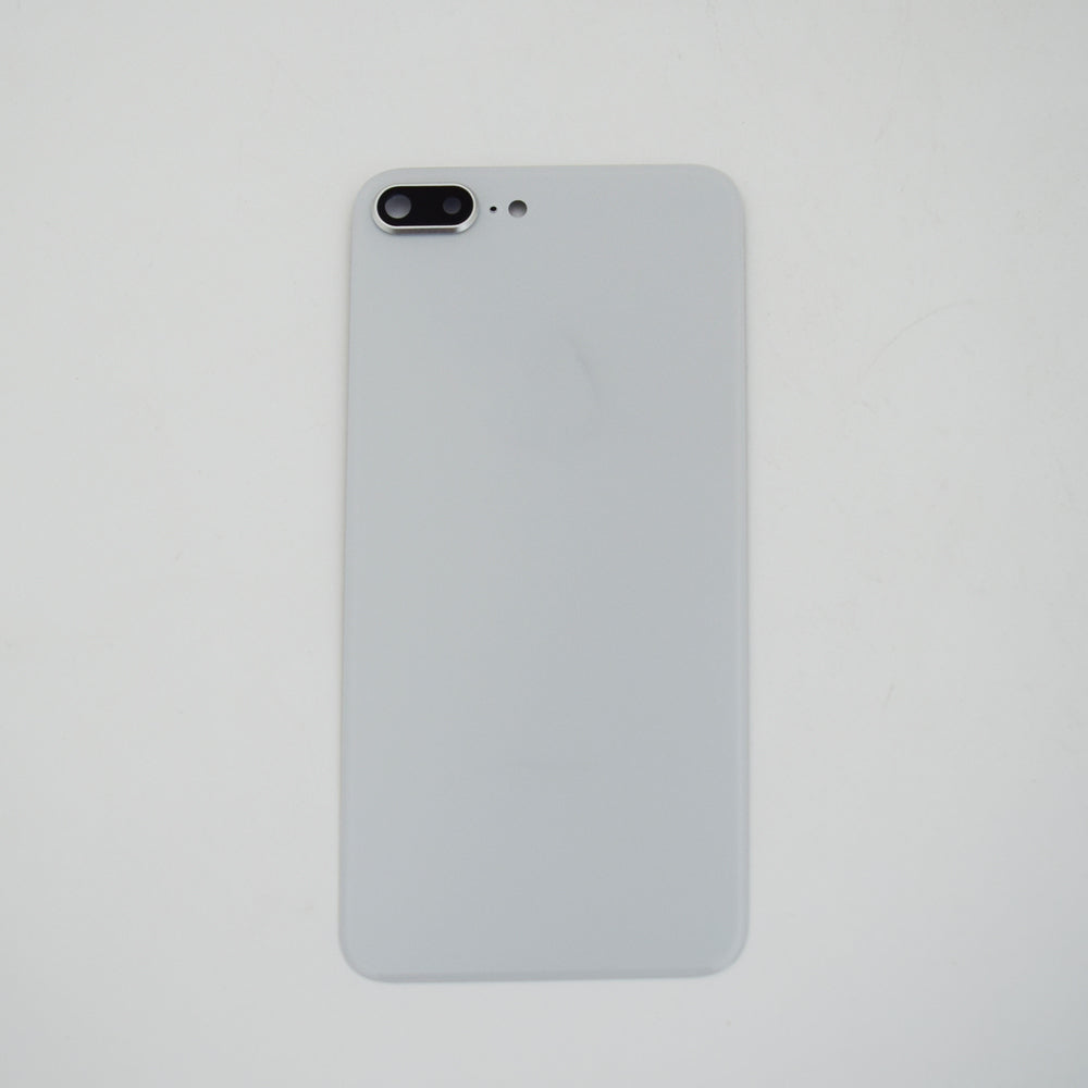 OEM Back Glass Cover with Camera Lens for iPhone 8 Plus -Silver