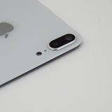 OEM Back Glass Cover with Camera Lens for iPhone 8 Plus -Silver