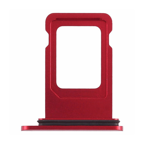 OEM Double SIM Tray with Rubber Ring for iPhone XR -Red