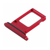 OEM Double SIM Tray with Rubber Ring for iPhone XR -Red