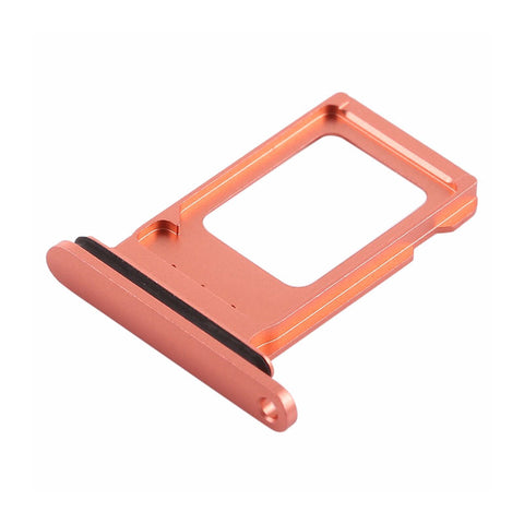 OEM Double SIM Tray with Rubber Ring for iPhone XR -Rose Gold