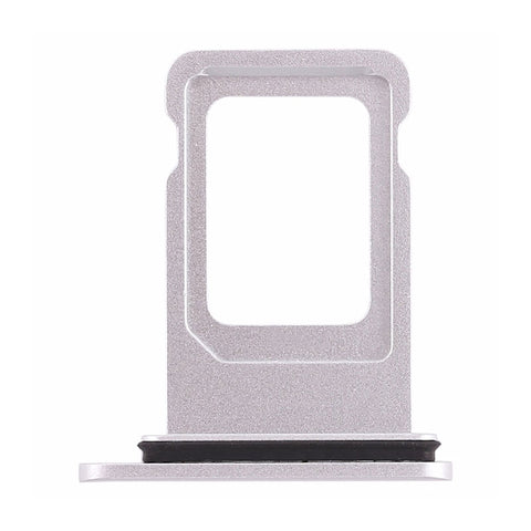 OEM Double SIM Tray with Rubber Ring for iPhone XR -White