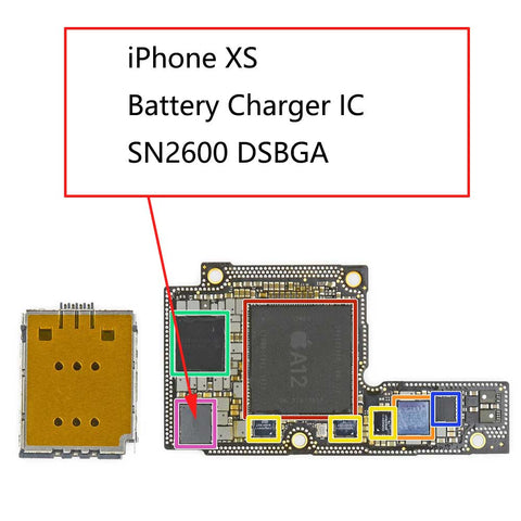 iPhone XS U3300 Battery Charger IC SN2600B2 | myFixParts.com