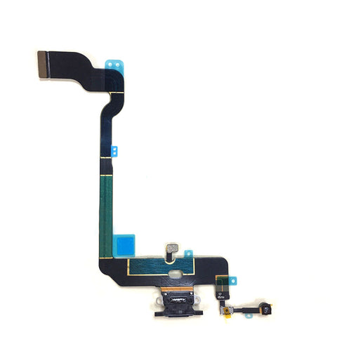 OEM Dock Charging Flex Cable with Tools for iPhone XS -Dark Gray