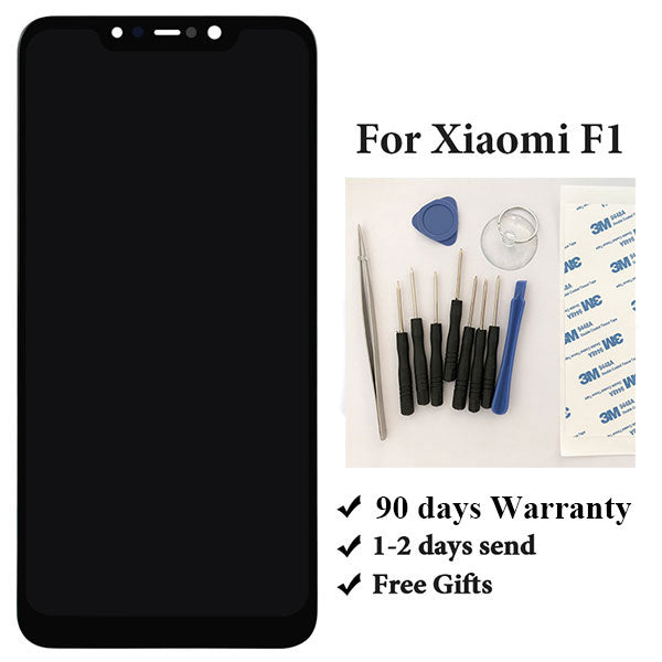 LCD Screen Digitizer Assembly with Tools for Xiaomi Pocophone F1 -Black